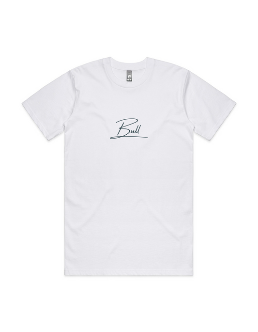 The Bull Signature in White